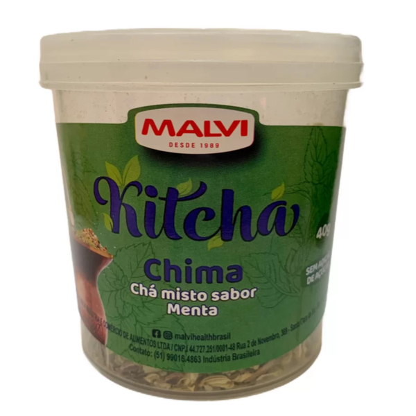 CHA MALVI COM MENTA  40G