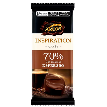 CHOC ARCOR CAFE ESP 70% 80G