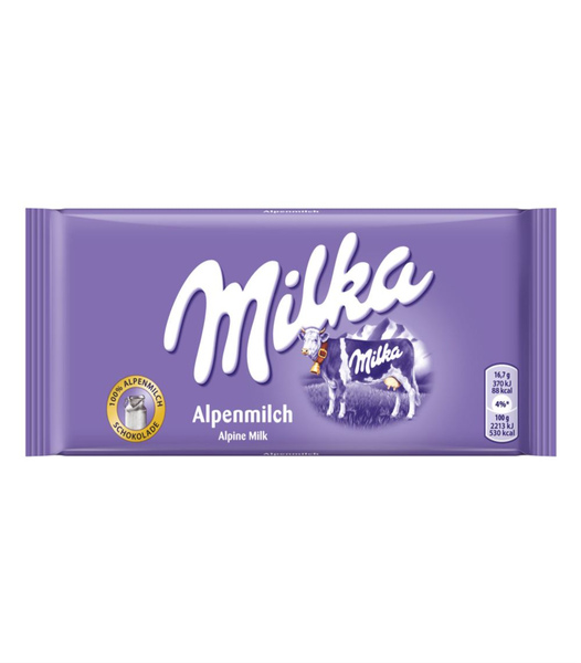 CHOC MILKA AO LEITE ALPINE 100G
