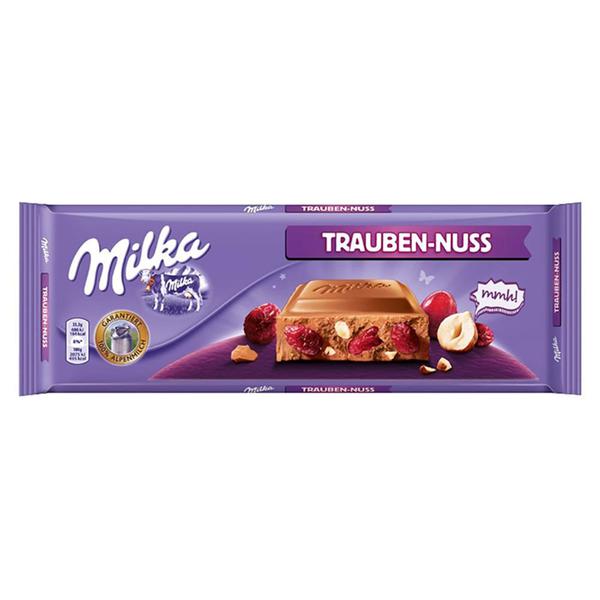 CHOC MILKA AO LEITE RAISIN HAZELNUT 100G