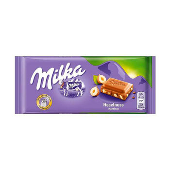 CHOC MILKA AO LEITE WHOLE HAZELNUT 100G