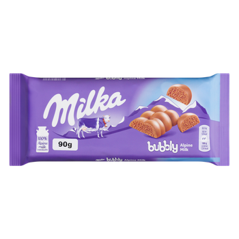 CHOC MILKA BUBBLY 90G