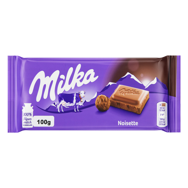 CHOC MILKA NOISETTE 100G