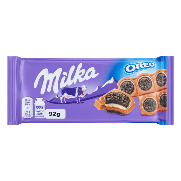 CHOC MILKA OREO SANDWICH 92G