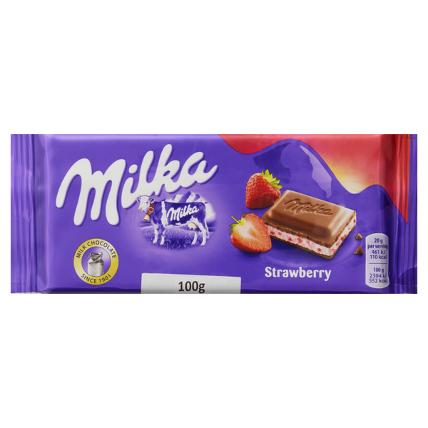 CHOC MILKA STRAWBERRY YOGURT 100G