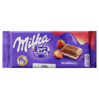 CHOC MILKA STRAWBERRY YOGURT 100G