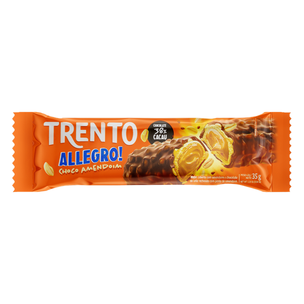 CHOC TRENTO ALLEGRO CHOCOLATE COM AMENDOIM 35G
