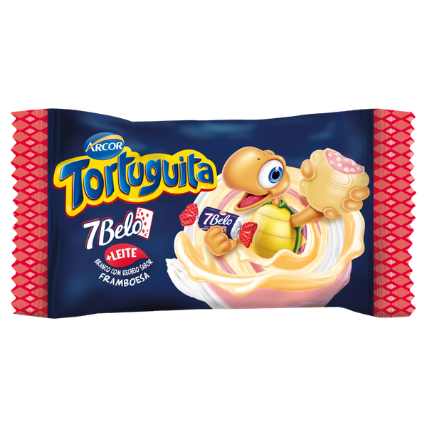 CHOCOLATE TORTUGUITA 15,5G 7BELO FRAMBOESA