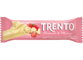 CHOCOLATE TRENTO CHEESCAKE MORANGO 32G