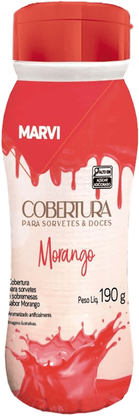 COBERTURA SORVETE MARVI MORANGO 190G