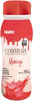 COBERTURA SORVETE MARVI MORANGO 190G