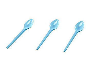 COLHER REGINA DESCARTAVEL SOBREMESA AZUL 25UN