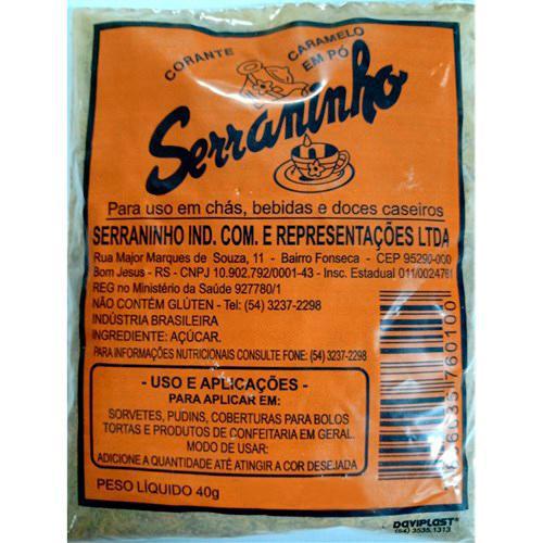 CORANTE CARAMELO SERRANINHO 40G