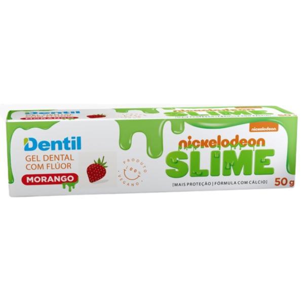 CREME DENTAL DENTIL KIDS SLIME GEL MORANGO 50G