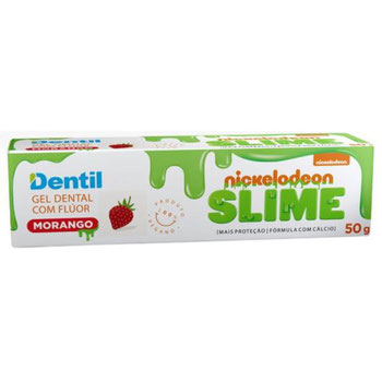 CREME DENTAL DENTIL KIDS SLIME GEL MORANGO 50G