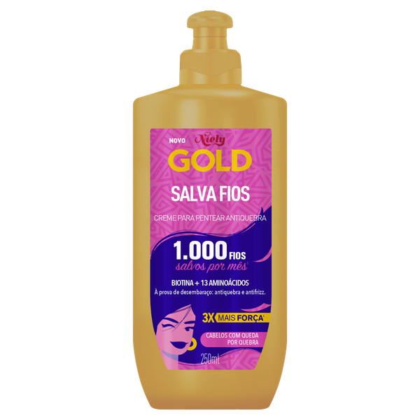 CREME PENTEAR GOLD NIELY SALVA FIOS 250ML