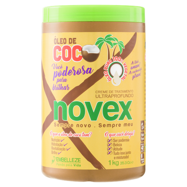 CREME TRAT NOVEX OLEO DE COCO 1KG