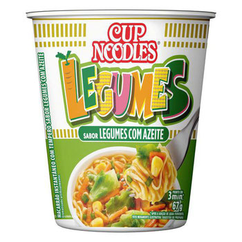 CUP NOODLES LEGUMES C/AZEITE 67G