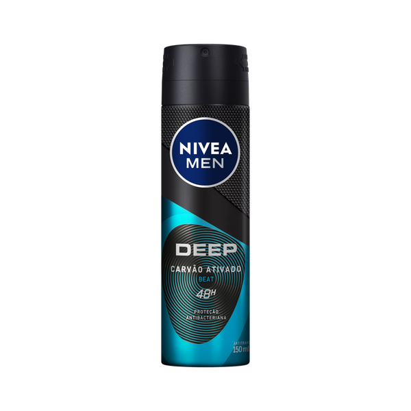 DES AER NIVEA DEEP BEAT CARVAO ATIVADO 150ML