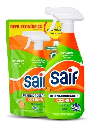 DESENG SAIF GATILHO 500ML+SACHE 500ML PROMOCIONAL