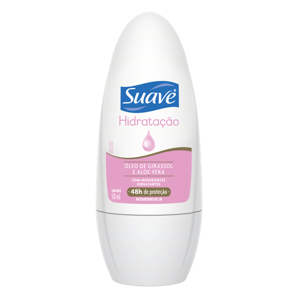 DESOD SUAVE ROLL ON FEM HIDRAT OLEO GIR E ALOE 50ML