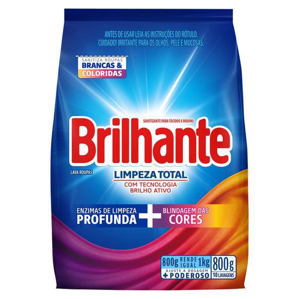DETERG PO BRILHANTE LIMP TOTAL SC 800G