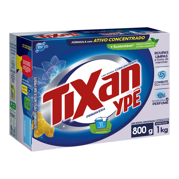 DETERG PO TIXAN YPE PRIMAVERA 800G