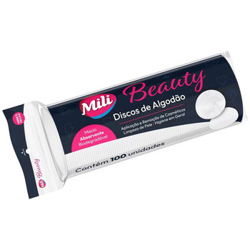 DISCO ALGODAO MILI BEAUTY 100UN