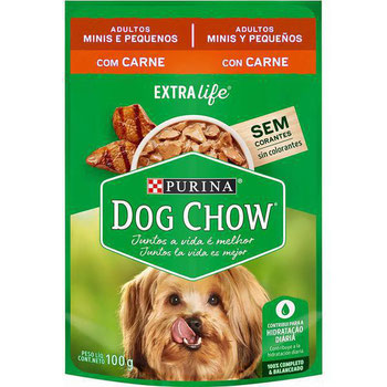 DOG CHOW ADULT CARNE AO MOLHO 100G