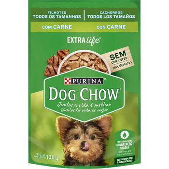 DOG CHOW CARNE LEITE E ARROZ 100G