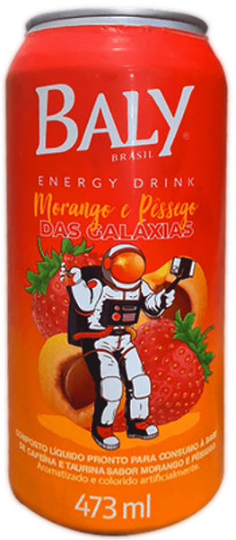 ENERGETICO BALY MORANGO E PESSEGO 473ML