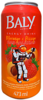 ENERGETICO BALY MORANGO E PESSEGO 473ML