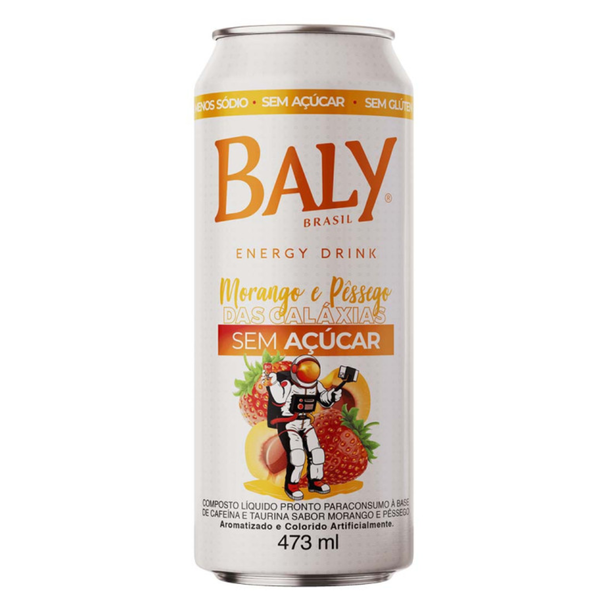ENERGETICO BALY  MORANGO E PESSEGO SEM ACUCAR 473ML