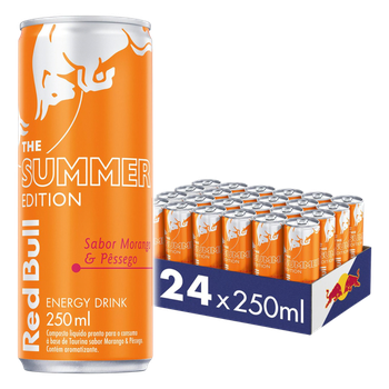 ENERGETICO RED BULL MORANGO E PESSEGO 250ML