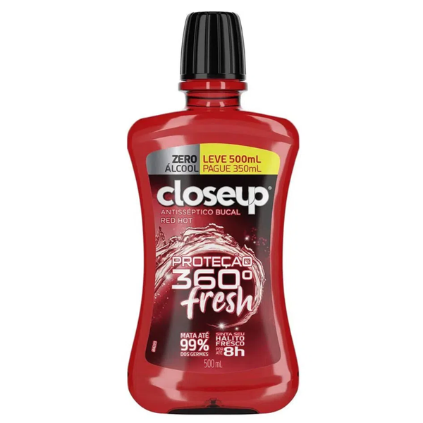 ENX BUCAL CLOSEUP 360 FRESH RED HOT ZR 500ML