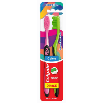 ESCOVA DENTAL COLGATE COLORS MD C/2