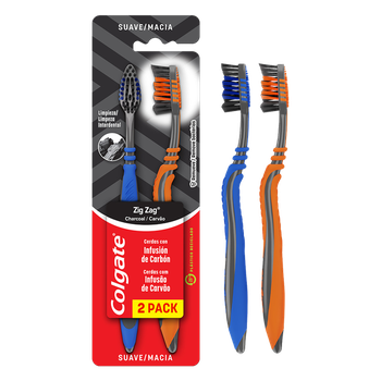 ESCOVA DENTAL COLGATE ZIG ZAG CARVAO C/2UN