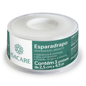 ESPARADRAPO ISACARE BRANCO 2,5CMX4,5M