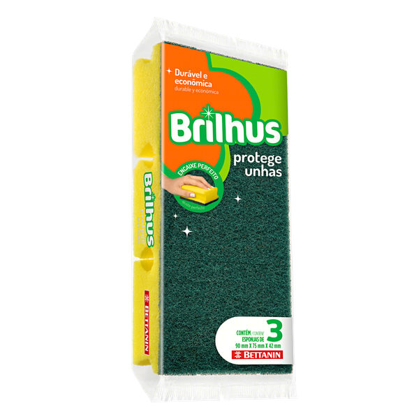ESPONJA BRILHUS  PROTEGE UNHAS C/3