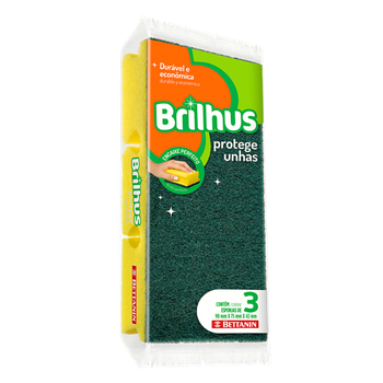 ESPONJA BRILHUS  PROTEGE UNHAS C/3