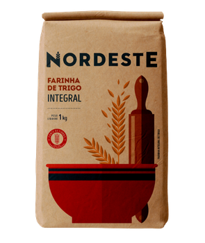 FARINHA TRIGO NORDESTE INTEGRAL 1KG