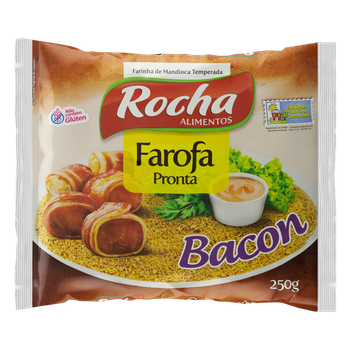 FAROFA DE MANDIOCA ROCHA BACON 250 G