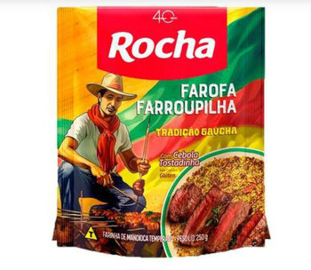 FAROFA DE MANDIOCA ROCHA FARROUPILHA C/CEBOLA 250G