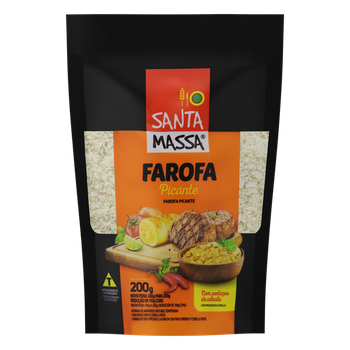 FAROFA PRONTA SANTA MASSA 200G PICANTE