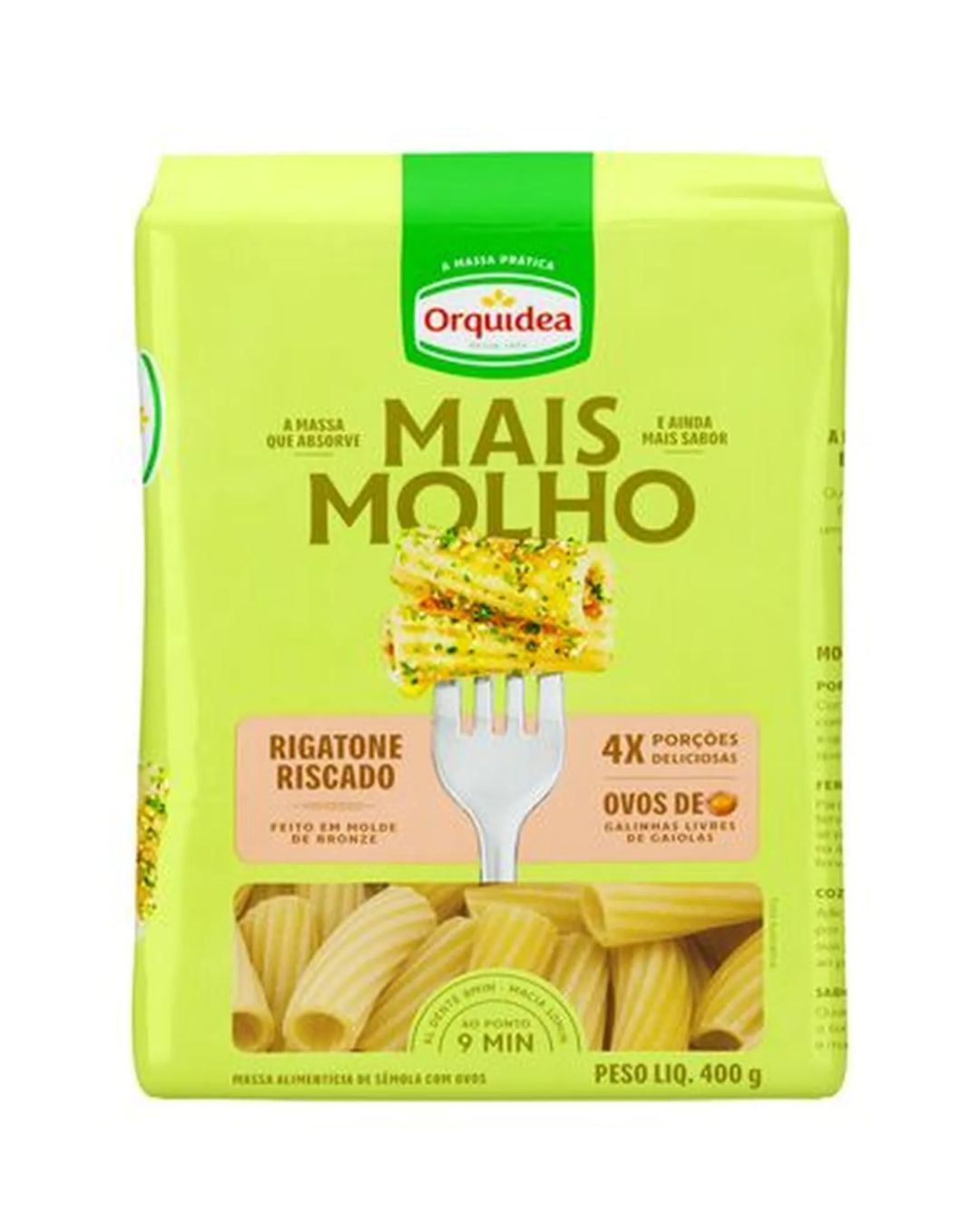 MASSA ORQUIDEA RIGATONE RISCADO C/ OVOS 400G