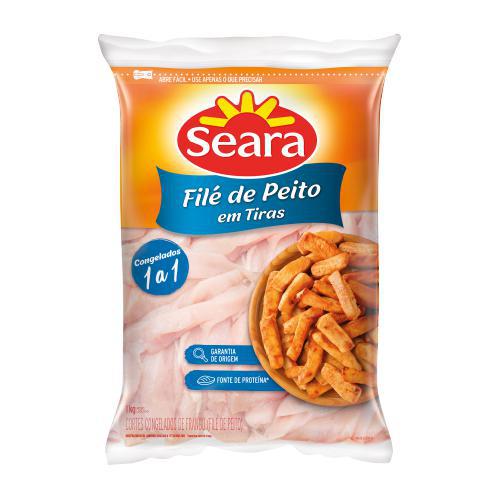FILE PEITO FRG EM TIRAS SEARA 1KG