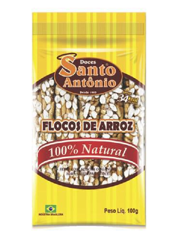 FLOCOS DE ARROZ SANTO ANTONIO CARAMELIZADO 100G