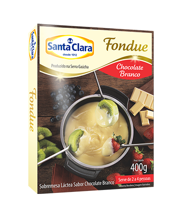 FONDUE CHOC BRANCO SANTA CLARA 400G