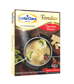 FONDUE CHOC BRANCO SANTA CLARA 400G