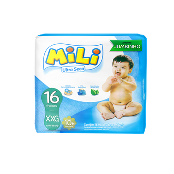 FRALDA MILI JUMBINHO XXG/16